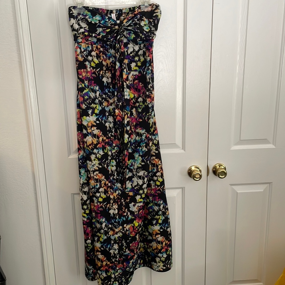 Strapless black dress size large